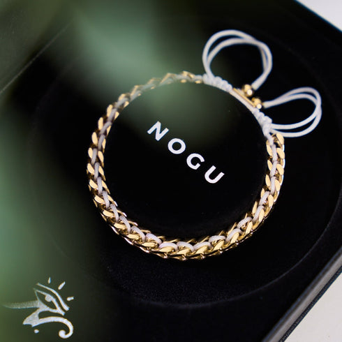 Weiß x Gold | Gaia Weizenkettenarmband